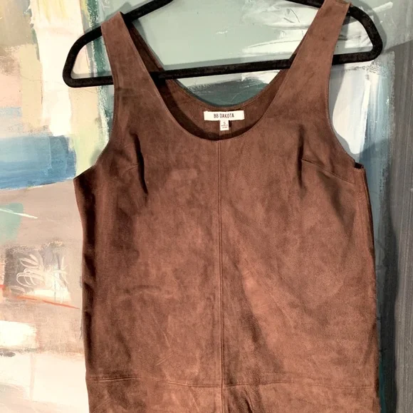 chinese dress ladies Women's Something to Behold Brown Faux Leather Short Sleeve Belted Midi Dress | Size: L